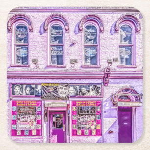 Dessous-de-verre Carré En Papier Dessous de verre de salon de l'orchidée du pied