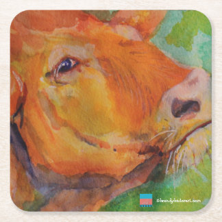 Dessous-de-verre Carré En Papier Dessous de verre de vache