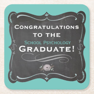 Dessous-de-verre Carré En Papier Dessous de verre d'études en psychologie scolaire