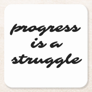 Dessous-de-verre Carré En Papier Dessous de verre du document d'avancement