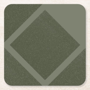 Dessous-de-verre Carré En Papier Dessous de verre en papier Moss Green Diamond Fram