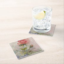 Dessous de verre floraux
