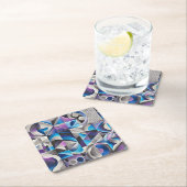 Dessous-de-verre Carré En Papier Dessous de verre funky (En situation)