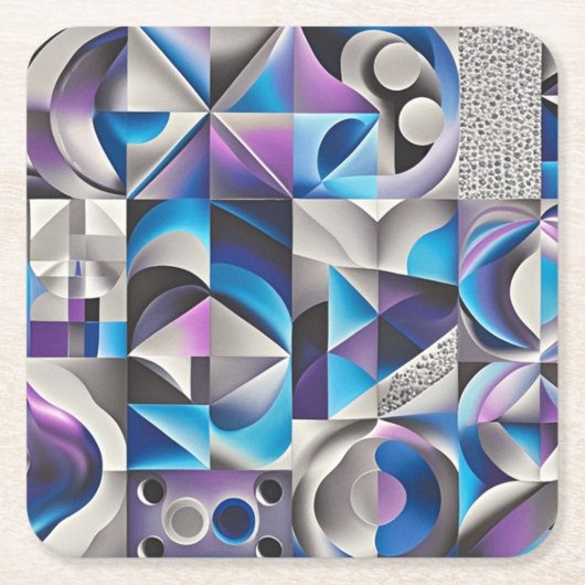 Dessous-de-verre Carré En Papier Dessous de verre funky (Devant)