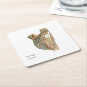 Dessous-de-verre Carré En Papier Dessous de verre malais de Colugo (Incliné)