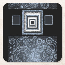 dessous de verre noir rose