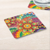 Dessous-de-verre Carré En Papier Dessous de verre papier (Incliné)