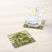 Dessous-de-verre Carré En Papier Dessous de verre papier (En situation)