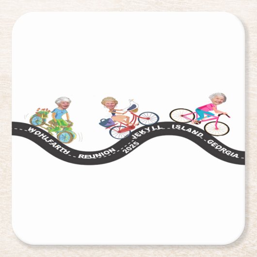 Dessous-de-verre Carré En Papier Dessous de verre papier (Devant)