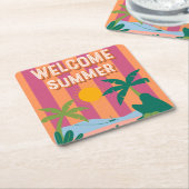 Dessous-de-verre Carré En Papier Dessous de verre papier (Incliné)