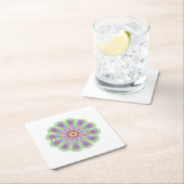 Dessous-de-verre Carré En Papier Dessous de verre papier (En situation)