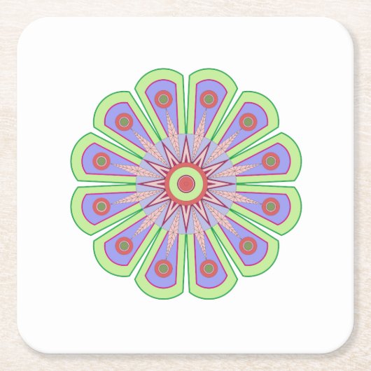 Dessous-de-verre Carré En Papier Dessous de verre papier (Devant)