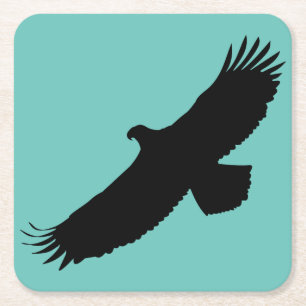 Dessous-de-verre Carré En Papier Dessous de verre papier avec Aigle volant Votre co