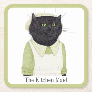 Dessous-de-verre Carré En Papier Dessous de verre papier Carré KICHEN MAID CAT + te