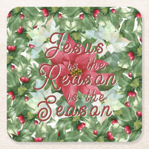 Dessous-de-verre Carré En Papier Dessous de verre papier - Jésus est la raison