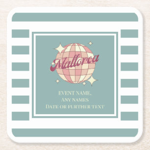 Dessous-de-verre Carré En Papier Dessous de verre papier Mallorca Espagne fête