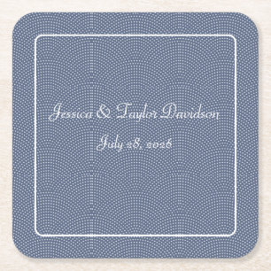 Dessous-de-verre Carré En Papier Dessous de verre papier mariage ou anniversaire