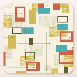 Dessous-de-verre Carré En Papier Dessous de verre papier Motif MODERNE MODERNE DU M
