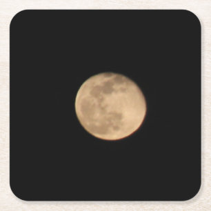 Dessous-de-verre Carré En Papier Dessous de verre Pleine lune Boisson