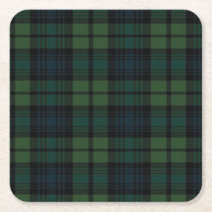 Dessous-de-verre Carré En Papier Dessous de verre Tartan Fabric