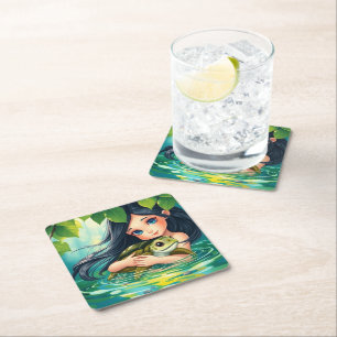 Dessous-de-verre Carré En Papier Dessous de verre tortues
