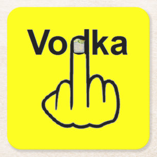 Dessous-de-verre Carré En Papier Dessous de verre Vodka Flip