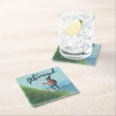 Dessous-de-verre Carré En Papier Déterminé ! (En situation)