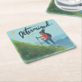 Dessous-de-verre Carré En Papier Déterminé ! (Incliné)