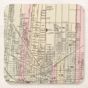 Dessous-de-verre Carré En Papier Detroit