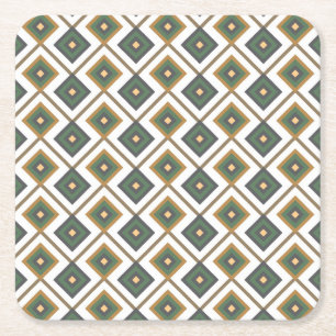 Dessous-de-verre Carré En Papier Diamante en vert