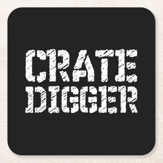 Dessous-de-verre Carré En Papier Digger de vitesse (Devant)