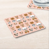 Dessous-de-verre Carré En Papier Diggity Do Chien (Incliné)