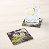 Dessous-de-verre Carré En Papier Dimensions de curiosité (En situation)