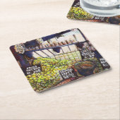 Dessous-de-verre Carré En Papier Dimensions de curiosité (Incliné)