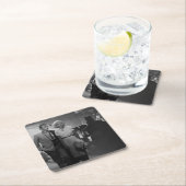 Dessous-de-verre Carré En Papier Dire l'adieu (En situation)