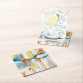 Dessous-de-verre Carré En Papier Direction I (En situation)