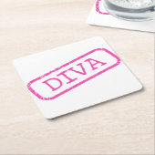 DESSOUS-DE-VERRE CARRÉ EN PAPIER "DIVA" (Incliné)