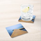 Dessous-de-verre Carré En Papier Dock sur le lac (En situation)