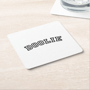 DESSOUS-DE-VERRE CARRÉ EN PAPIER DOOLIE
