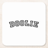 DESSOUS-DE-VERRE CARRÉ EN PAPIER DOOLIE (Devant)