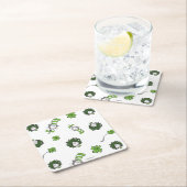 Dessous-de-verre Carré En Papier Dr Seuss | Chat dans le Motif Casquette Clover (En situation)