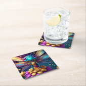Dessous-de-verre Carré En Papier Dragonfly Dreaming Zephyr (En situation)