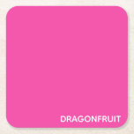 Dessous-de-verre Carré En Papier Dragonfruit pink color<br><div class="desc">Dragonfruit pink color</div>