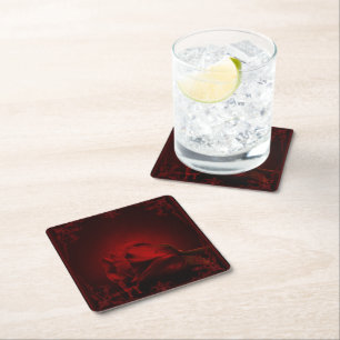 Dessous-de-verre Carré En Papier Drama of Love, le Rose gothique de Memory.
