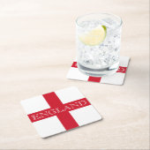 Dessous-de-verre Carré En Papier Drapeau anglais Angleterre (En situation)