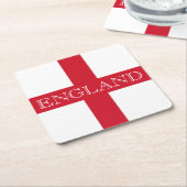 Dessous-de-verre Carré En Papier Drapeau anglais Angleterre (Incliné)