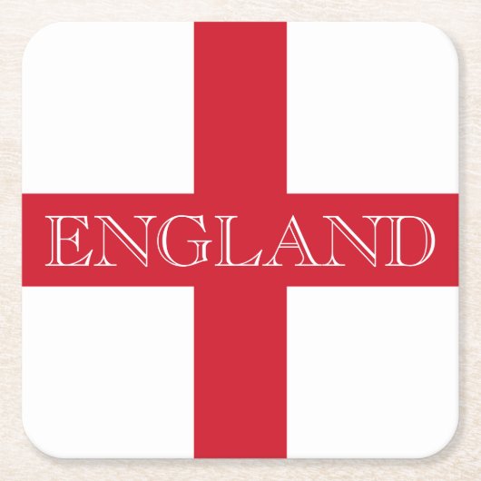 Dessous-de-verre Carré En Papier Drapeau anglais Angleterre (Devant)