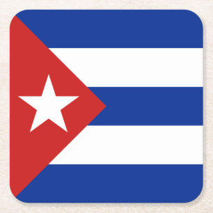 Dessous-de-verre Carré En Papier Drapeau Cuba