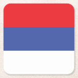Dessous-de-verre Carré En Papier Drapeau de la Republika Srpska<br><div class="desc">Drapeau patriotique de la Republika Srpska</div>