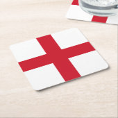 Dessous-de-verre Carré En Papier Drapeau de l'Angleterre (Incliné)